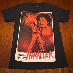 Michael Jackson's Thriller T-Shirt Small (S) Black Pop Music Graphic Tee 2022